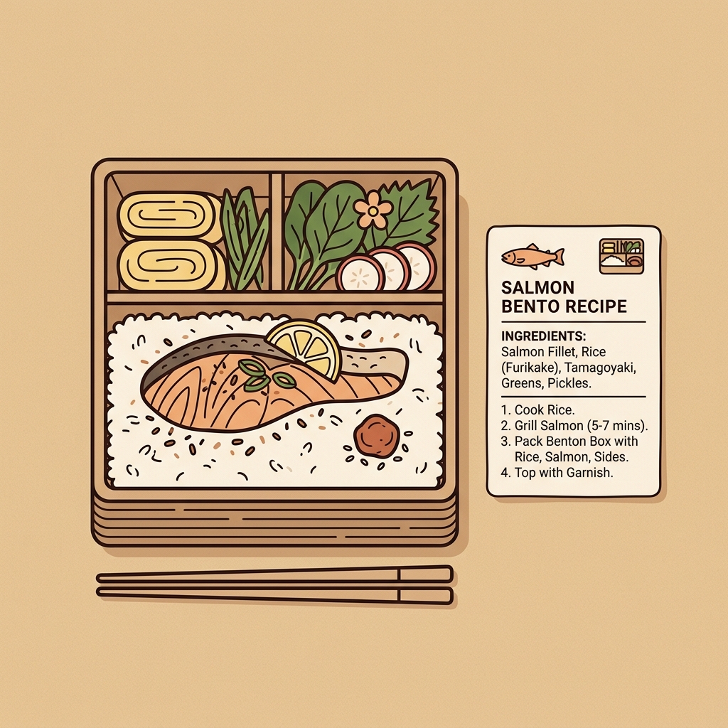 お弁当とレシピのイメージ